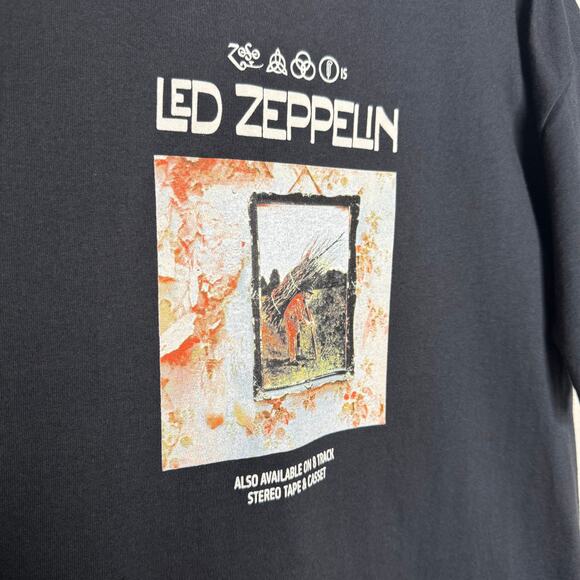 Led Zeppelin IV Album Graphic Short Sleeve Band Tee XL Retro Rock Grunge T-Shirt - Picture 3 of 9